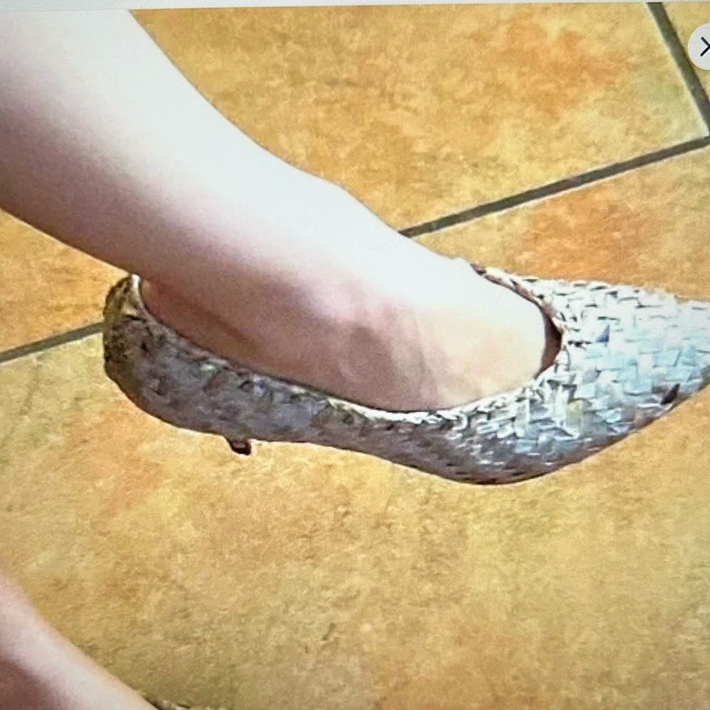 Claudio Merazzi Woven Snakeskin Pumps Heels Size 8.5